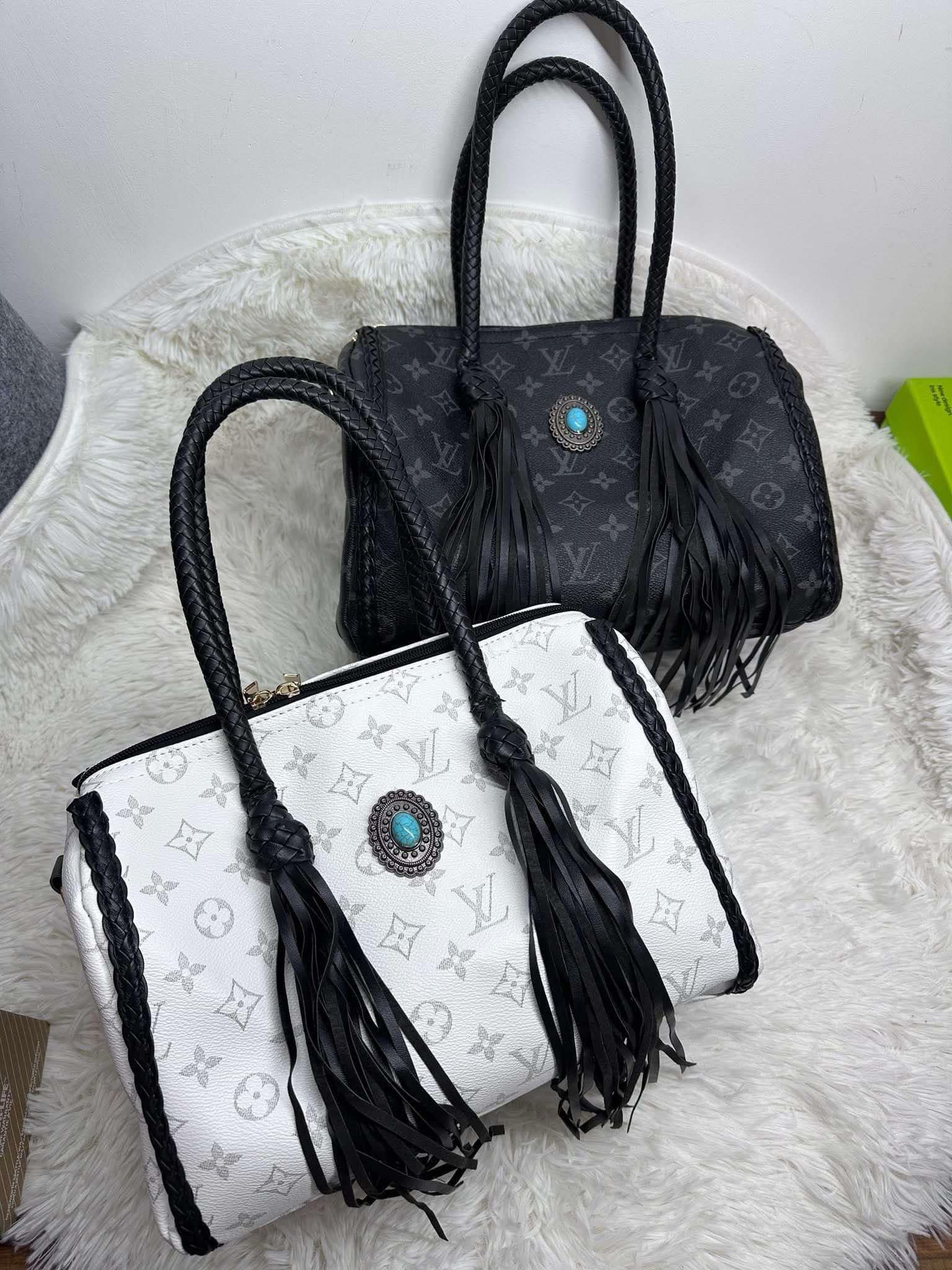 Turquoise Fringe Bag **PRE ORDER**