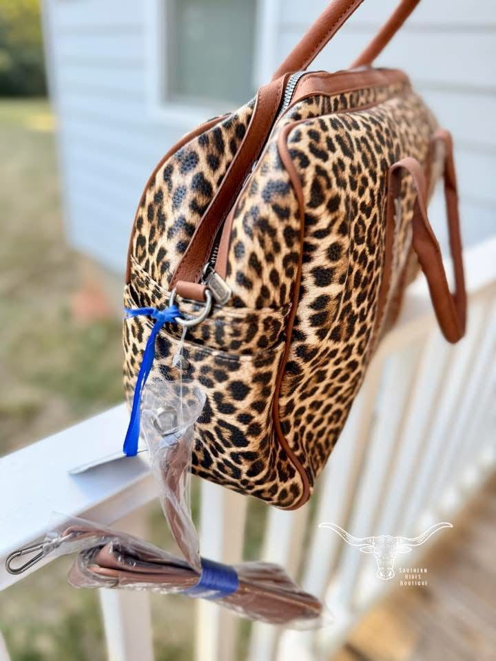 Leopard Duffle