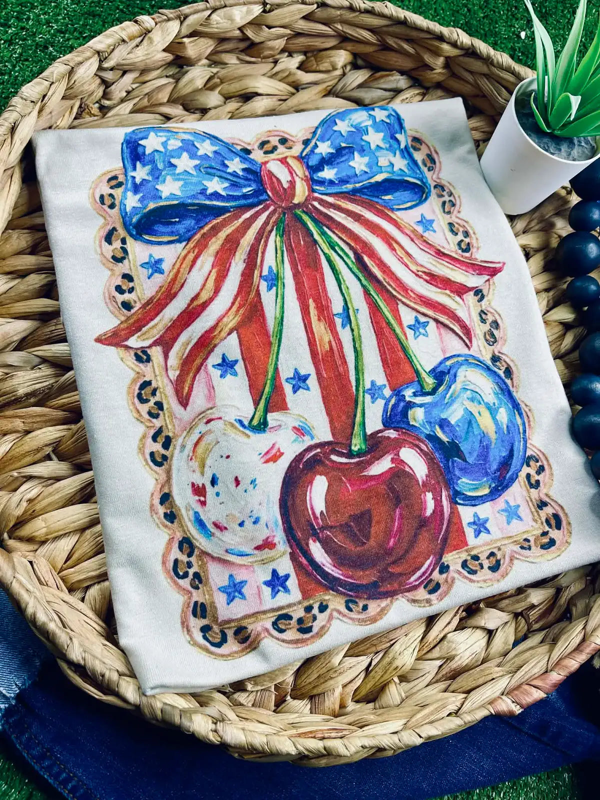 Patriotic Cherries Tee