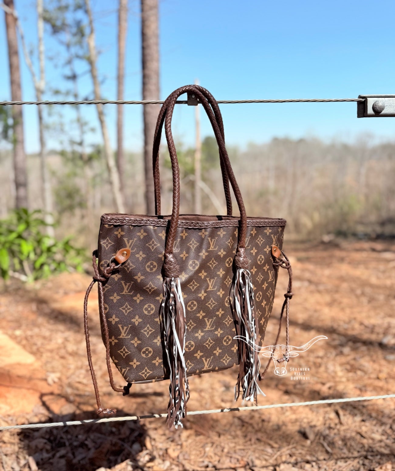 Leopard Fringe Tote **PRE ORDER**