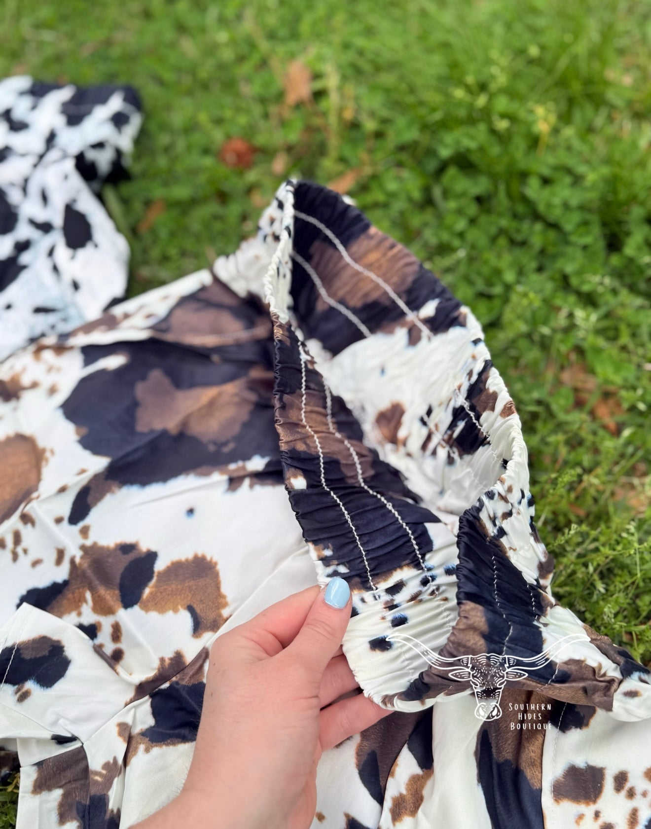 Cow Print Athletic Shorts