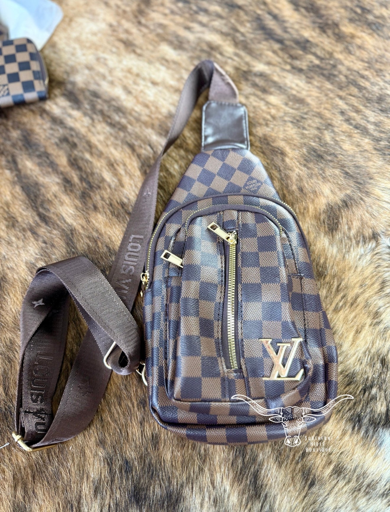 Checkered Sling Bag