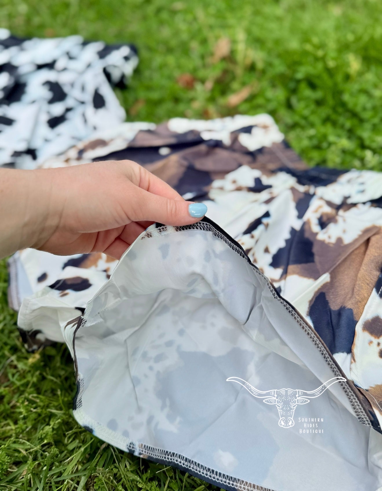 Cow Print Athletic Shorts