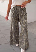 Camo Wide Leg Pants **PRE ORDER**