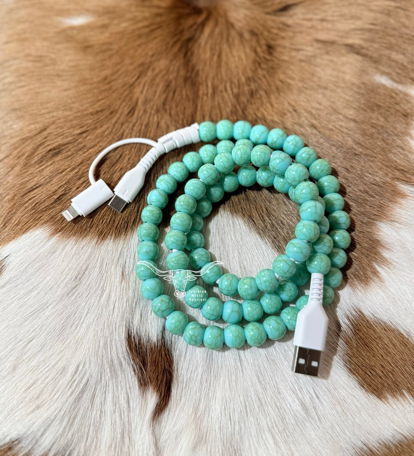 2-in-1 Beaded Phone Charger