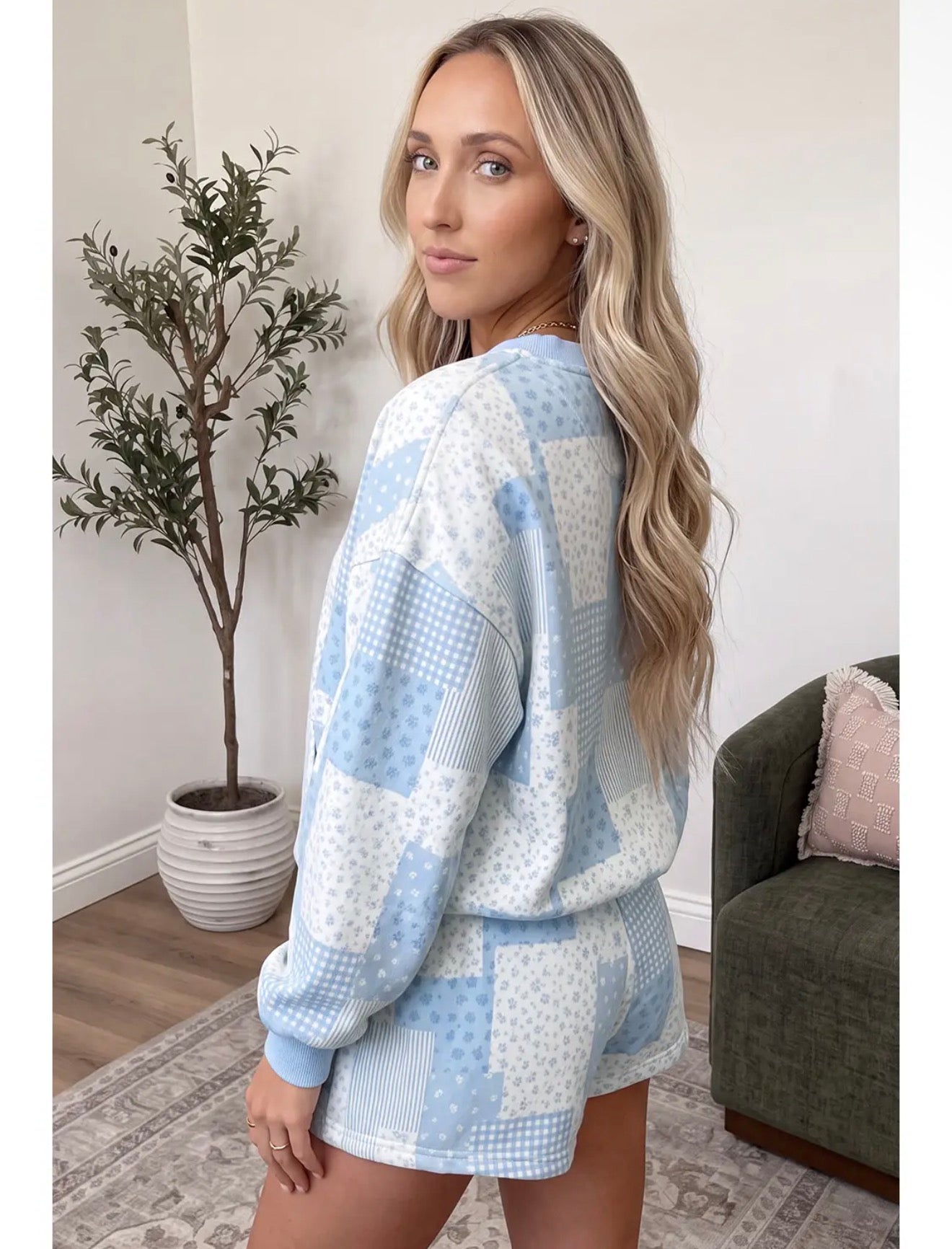 Patchwork Pullover Set *pre order*