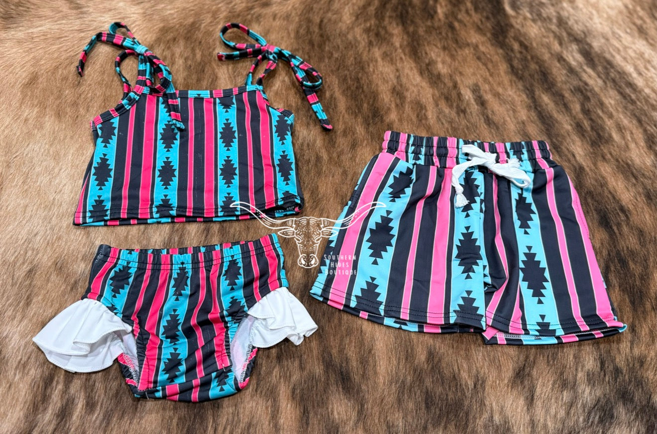 Boy’s Aztec Swim Trunks