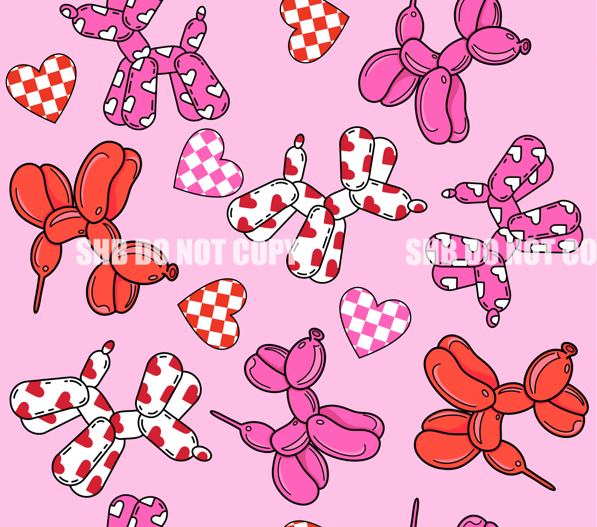 **DIGITAL DOWNLOAD** Valentine’s Dog Seamless