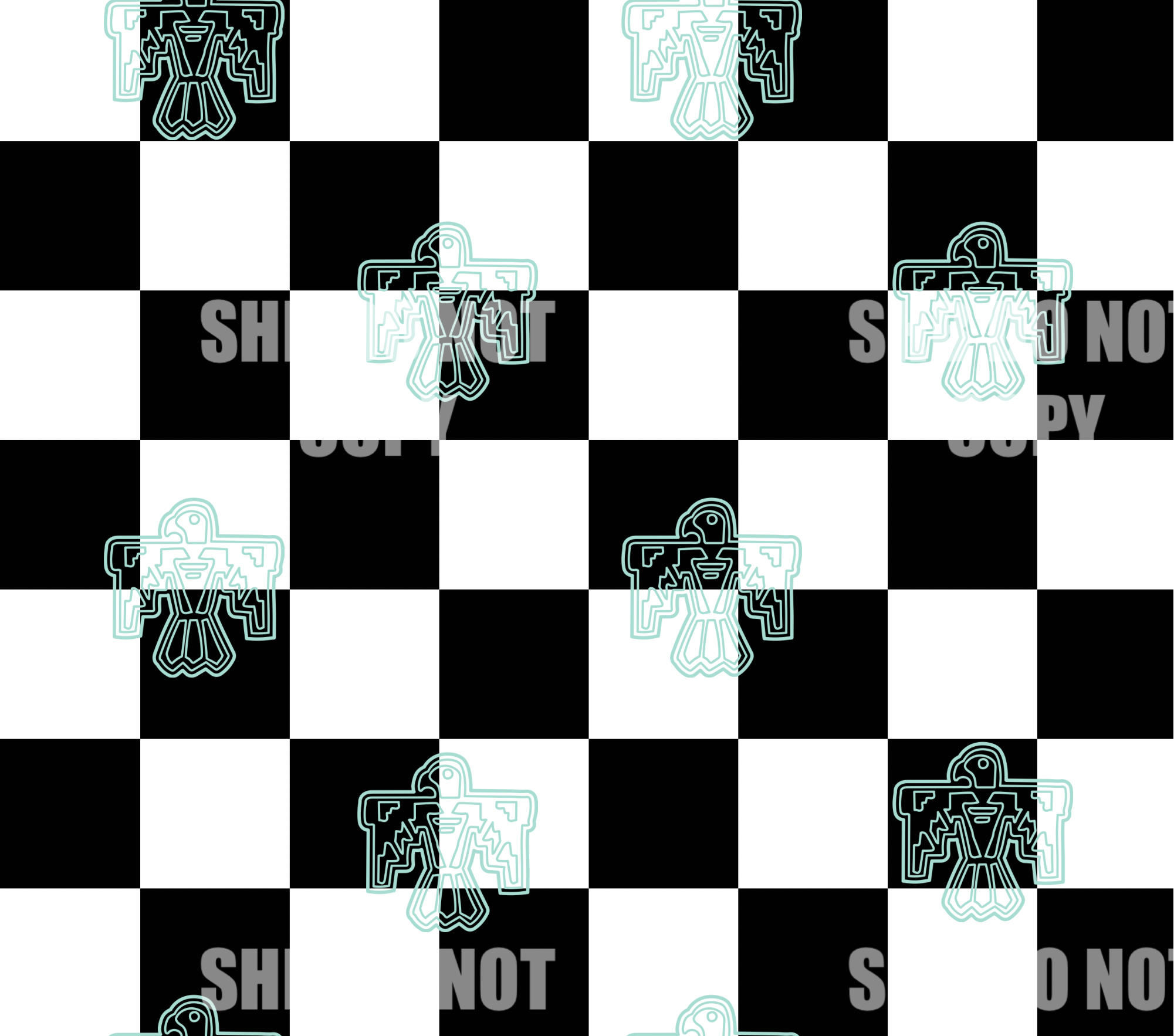 **DIGITAL DESIGN** Checkered Thunderbird