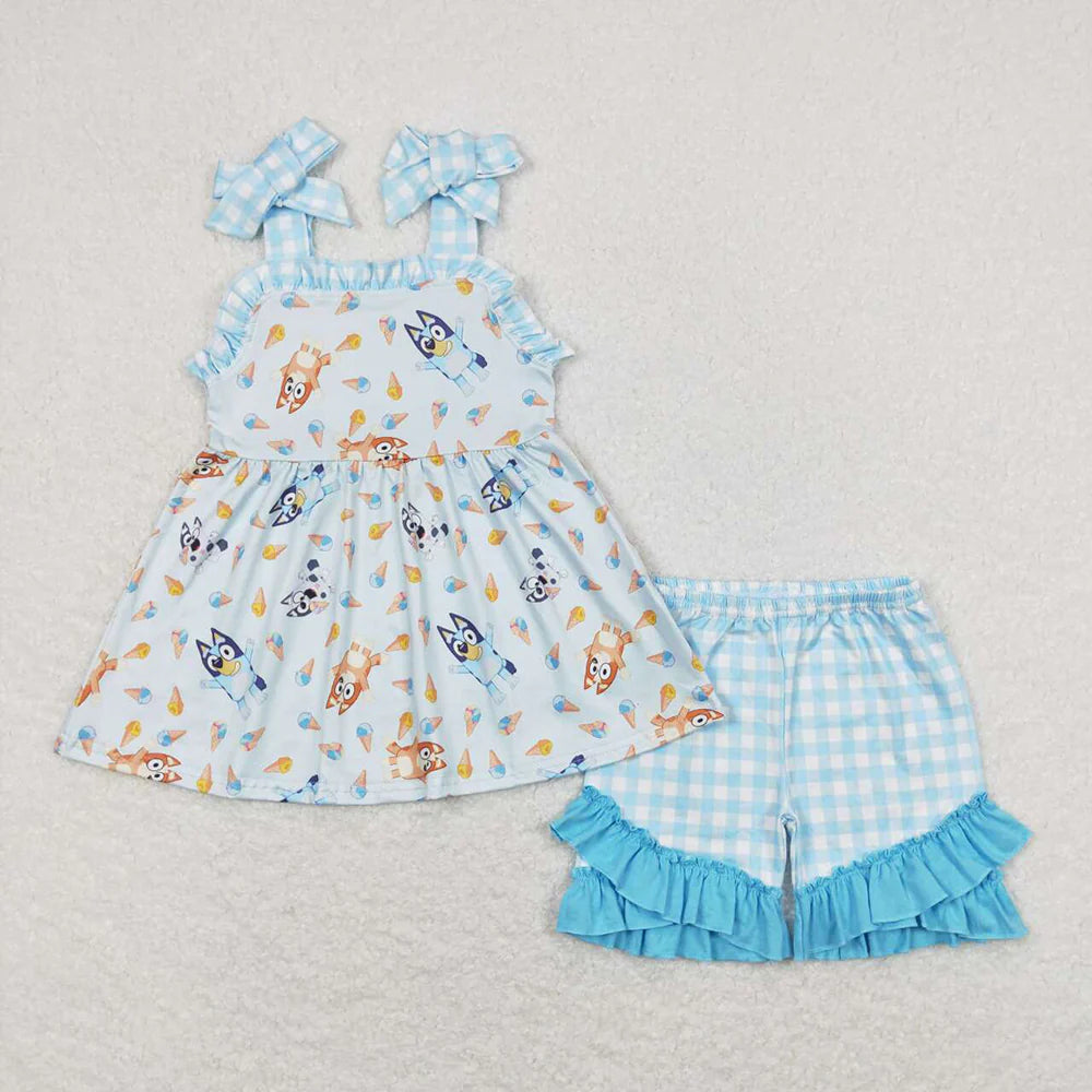Blue Dog Summer Outfit