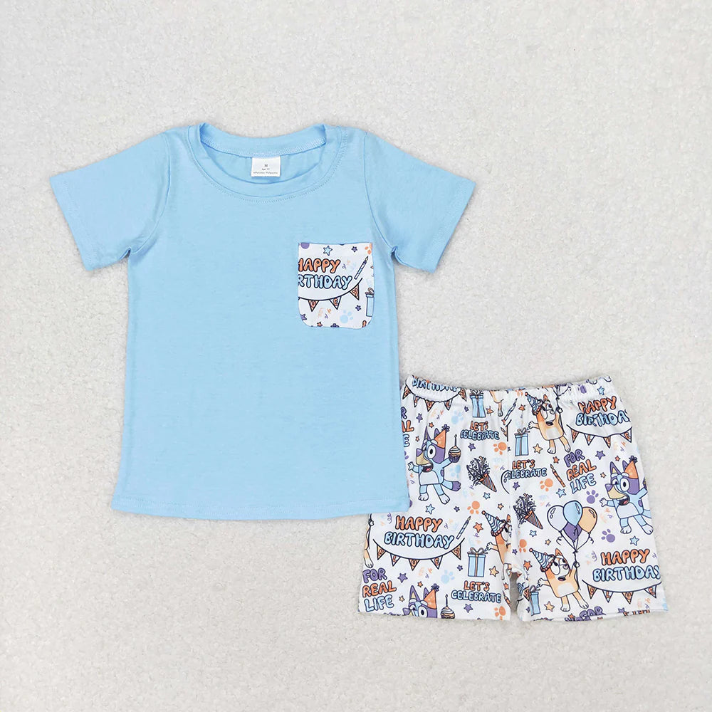 Birthday Dog Shorts Set