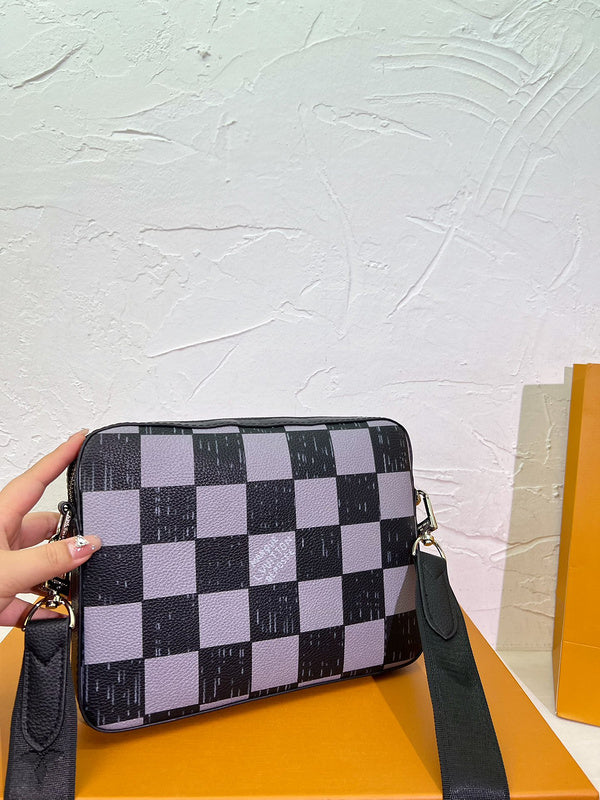 Checkered Crossbody Belt Set **PRE ORDER**