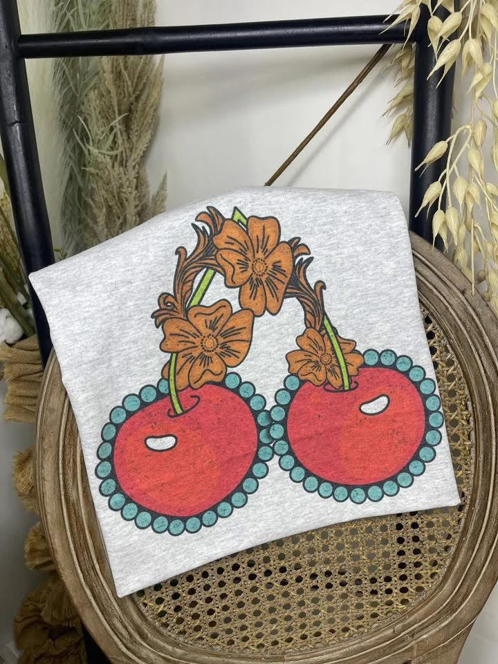 Tooled Cherry Tee