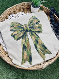 Painted Camo Bow Tee