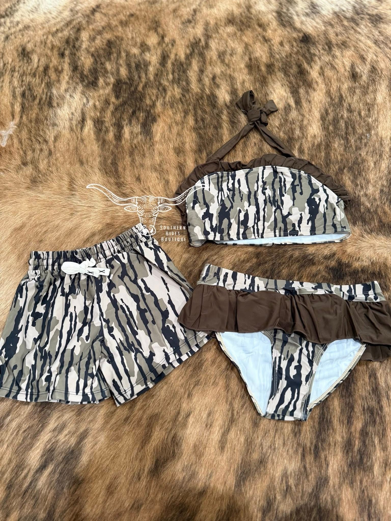 Camo Family Swim Bottomland