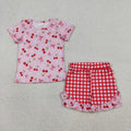Cherry Shorts Set **PRE ORDER**