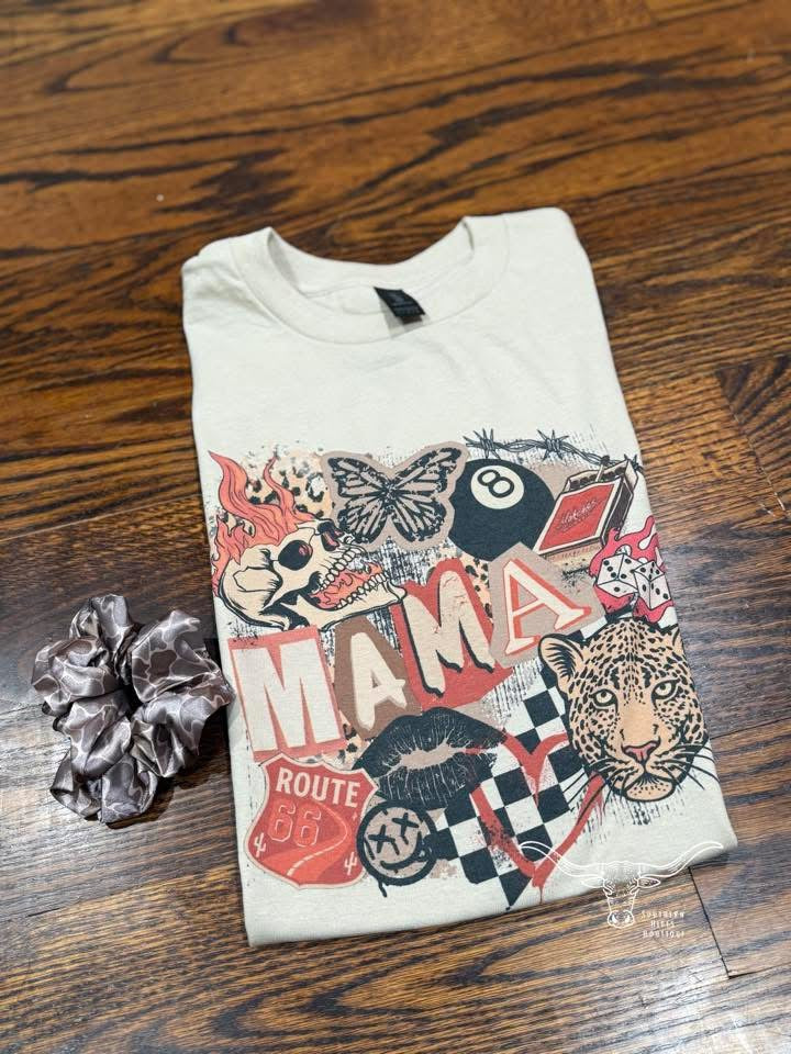 Mama Skull Graphic Tee