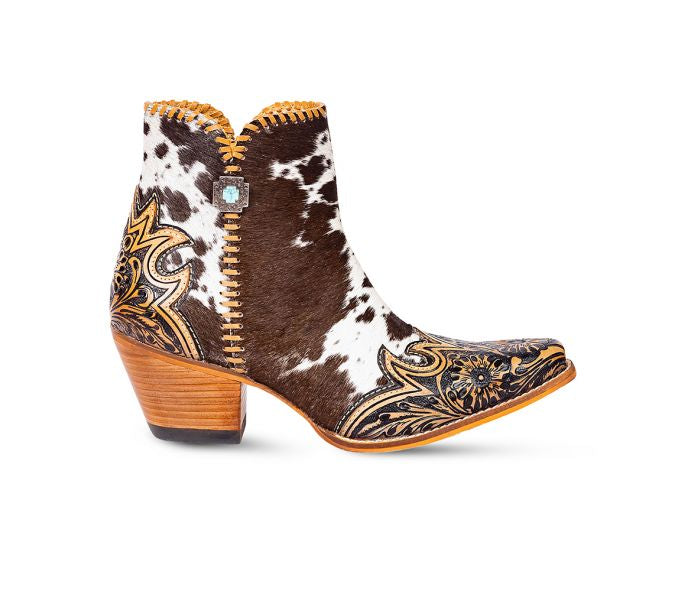 Mesa Valley Cowhide & Leather Tooled Boots