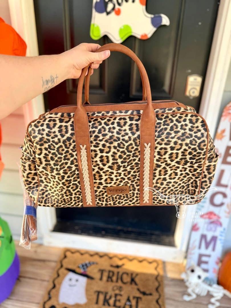 Leopard Duffle