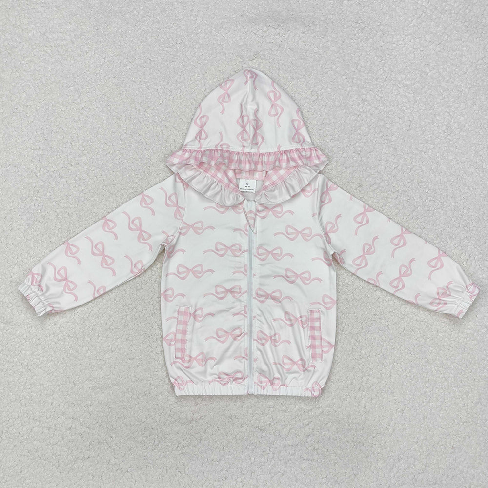 Pink Bows Hooded Zip Jacket **PRE ORDER**