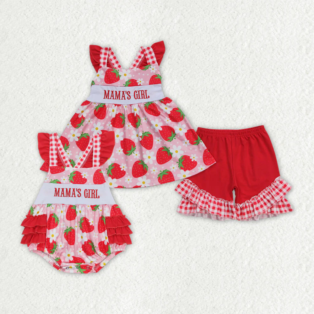 Mama’s Girl Strawberry Outfit **PRE ORDER**
