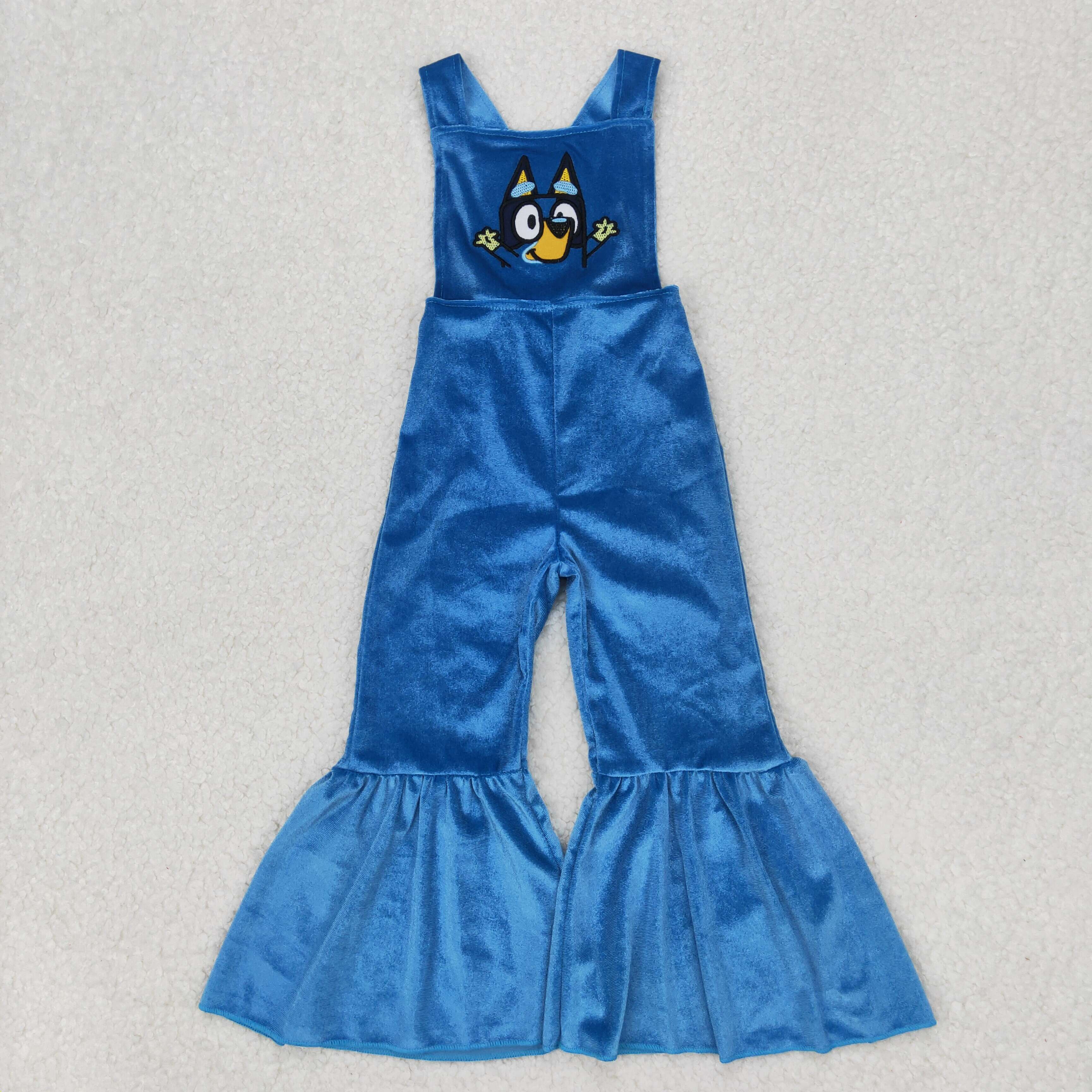 Blue Dog Velvet Jumsuit **PRE ORDER**