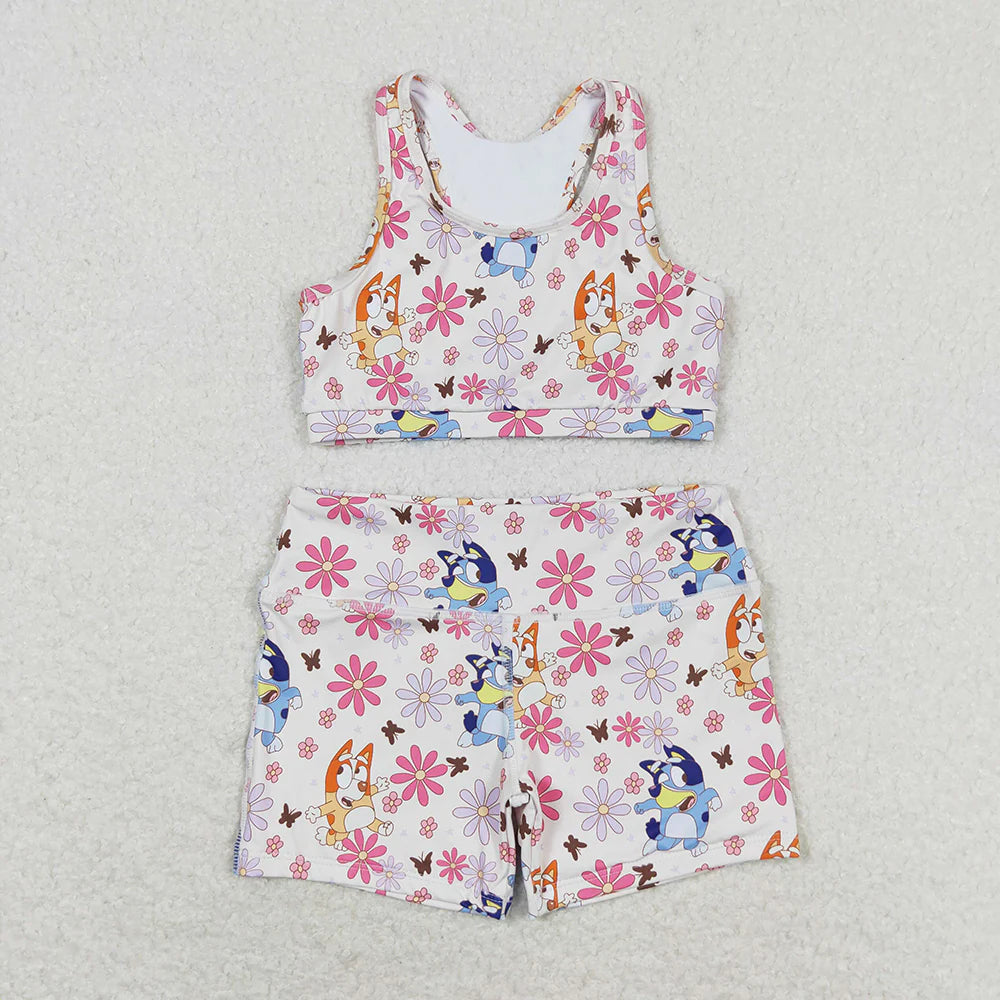 Blue Dog Yoga Shorts Set **PRE ORDER**
