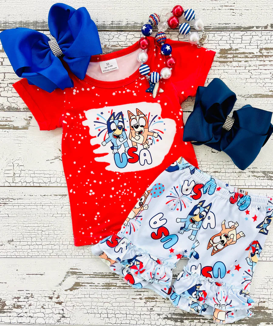 Girl’s USA Short Set *Pre Order*