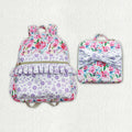 Girl’s Floral Backpack Set