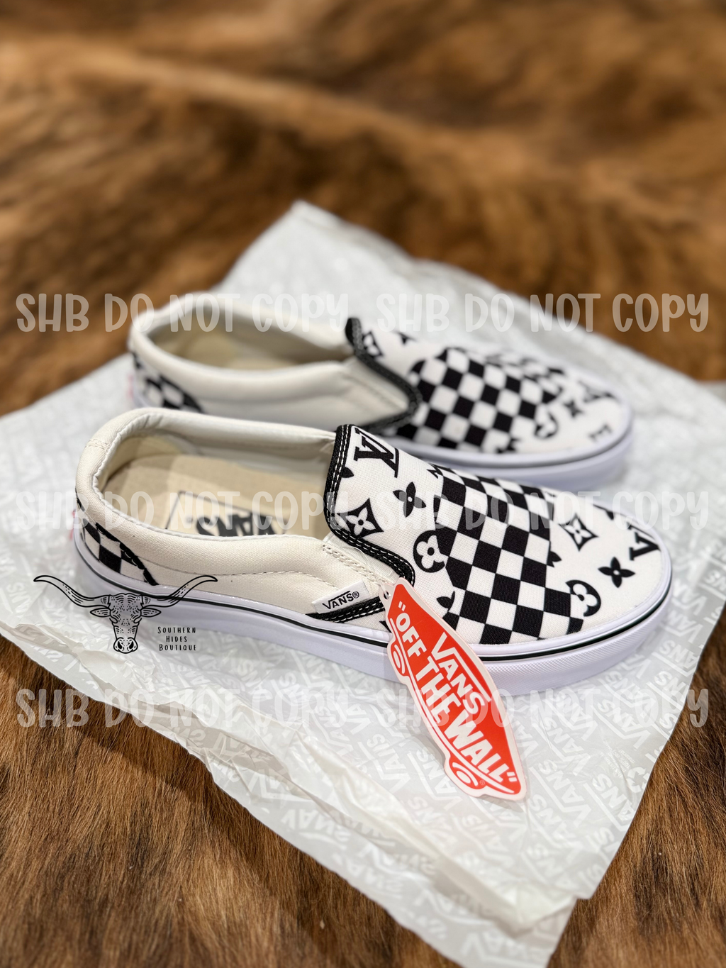 Checkered Slip Ons **PRE ORDER**
