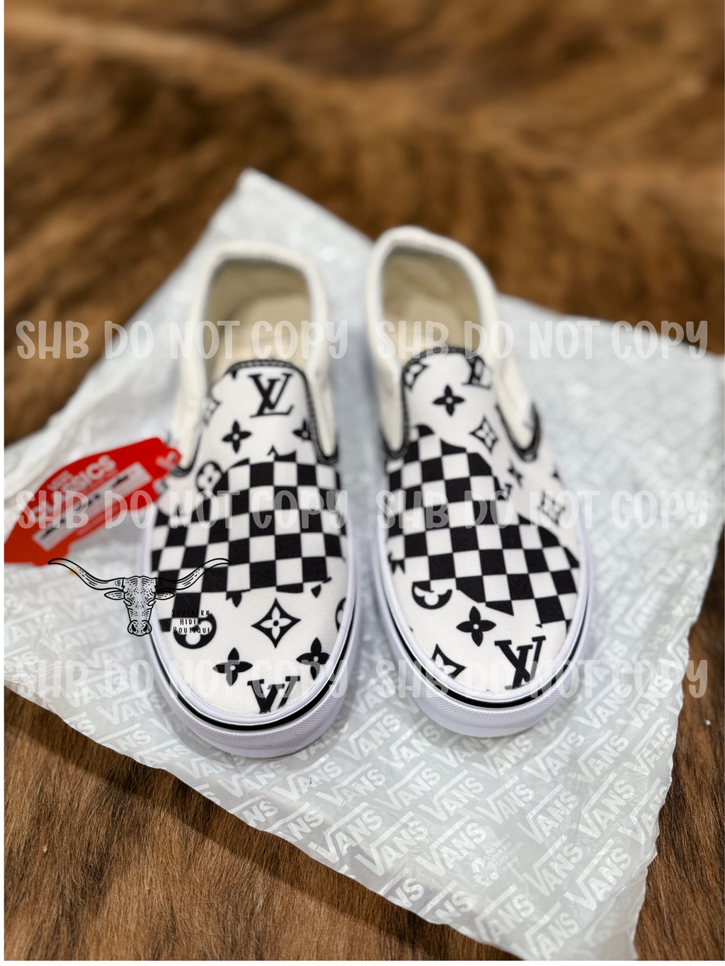 Checkered Slip Ons **PRE ORDER**