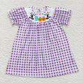 Embroidered Smocked Boo Dress