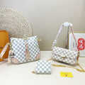White Checkered Crossbody Set **PRE ORDER**