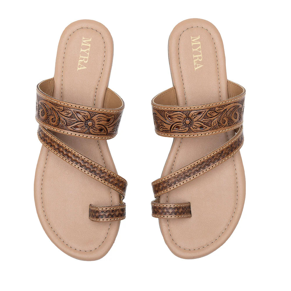 Pointe Ridge Hand Tooled Sandals