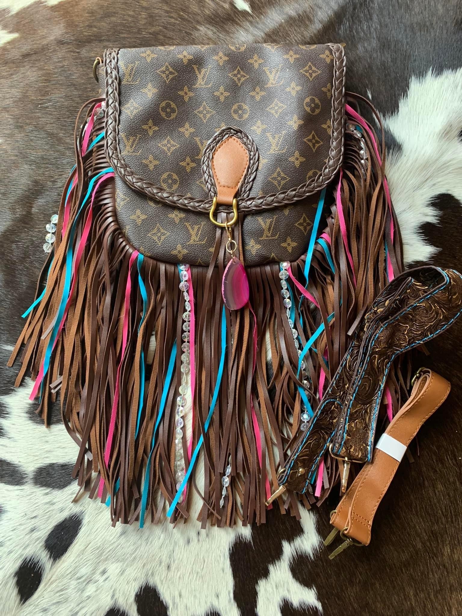 Multi Colored Fringe Purse **PRE ORDER**
